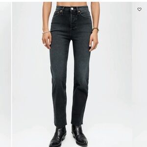 RE/DONE 70s STOVEPIPE Washed Noir